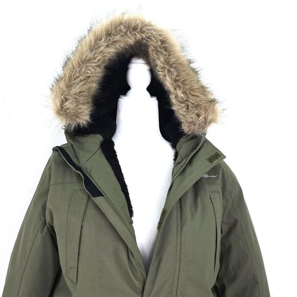 Eddie Bauer Superior Winter Down Parka Jacket Kids Size XXL (14/16) SAge Olive G - Picture 2 of 10